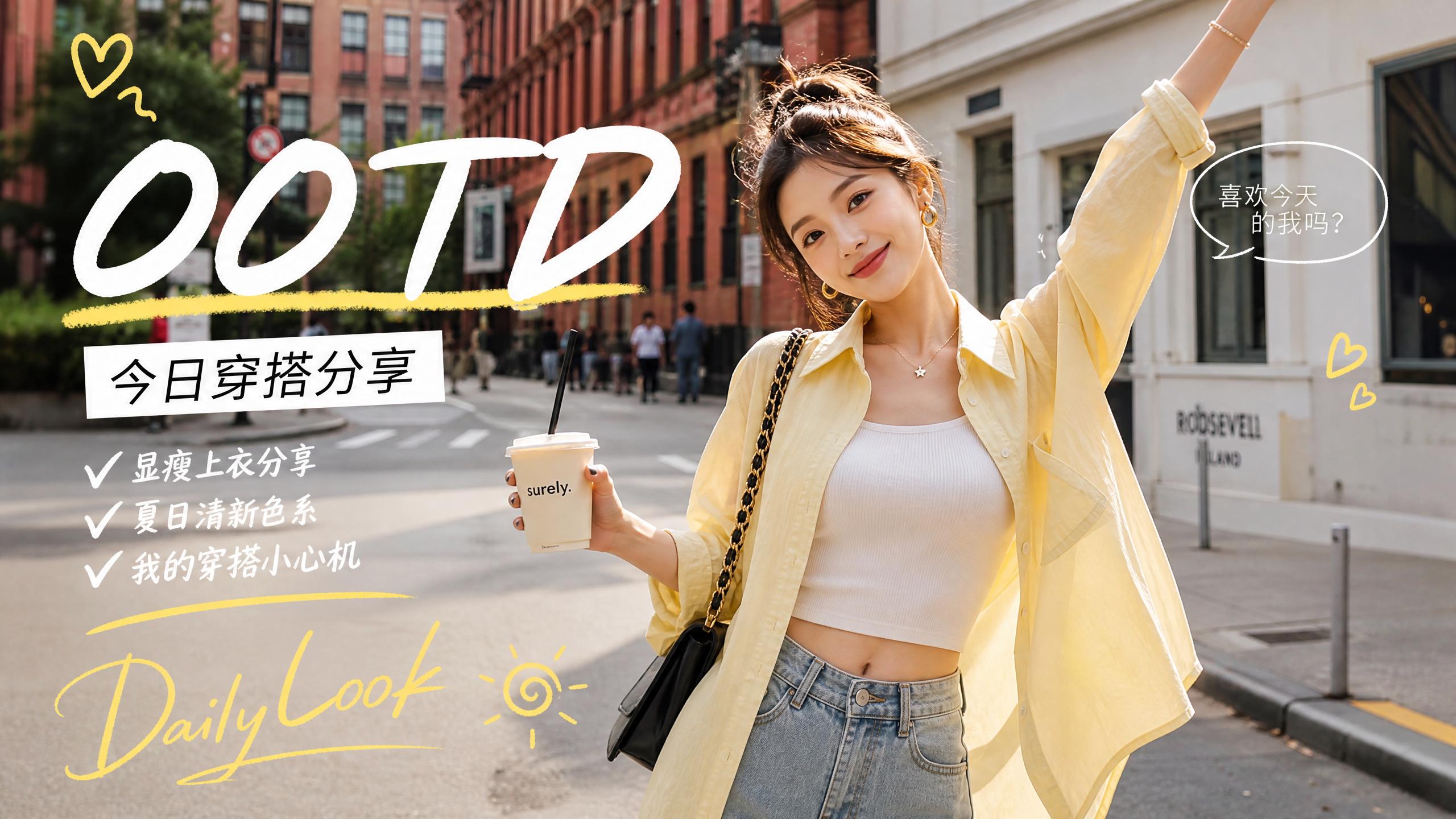 免费看片 【时尚视频分享】OOTD今日穿搭分享，夏日清新色系显瘦上衣搭配技巧